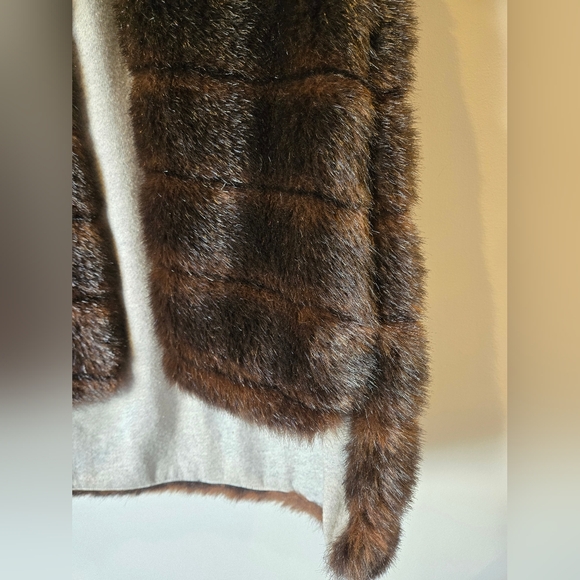 Harvey Faircloth Faux Fur Mink Vest Size 2 - Picture 3 of 11